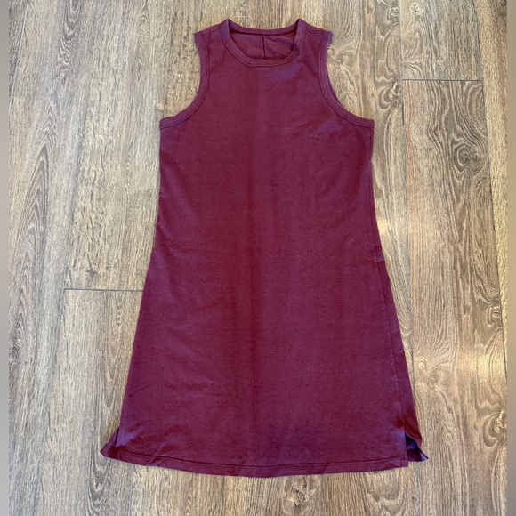 Lululemon Classic-Fit Cotton-Blend Dress Red Merlot - Picture 4 of 7